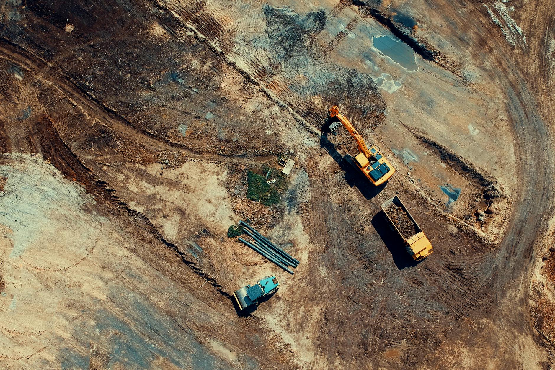 Shaping the Berms and Building the Earthwork